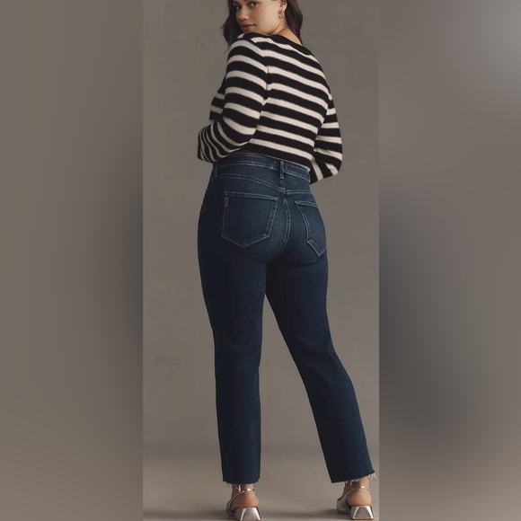 PAIGE Dark Blue Cindy Straight Leg Jeans // 16W - Picture 2 of 9